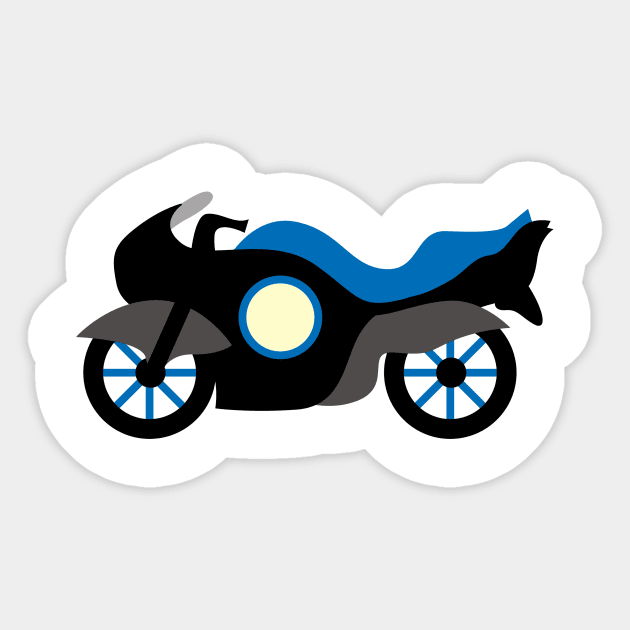 Sport Motorcycle On Sticker by Socity Shop